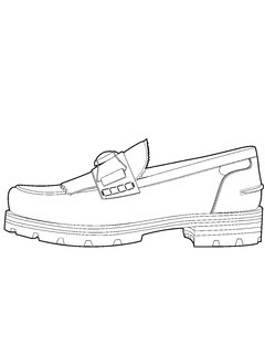 男鞋单鞋设计手稿