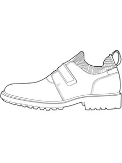 男鞋单鞋设计手稿