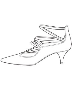 2020早春(cr)女鞋单鞋设计手稿