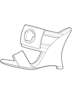 2020早春(cr)女鞋拖鞋设计手稿